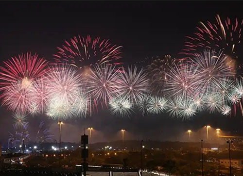 化隆焰火晚会
